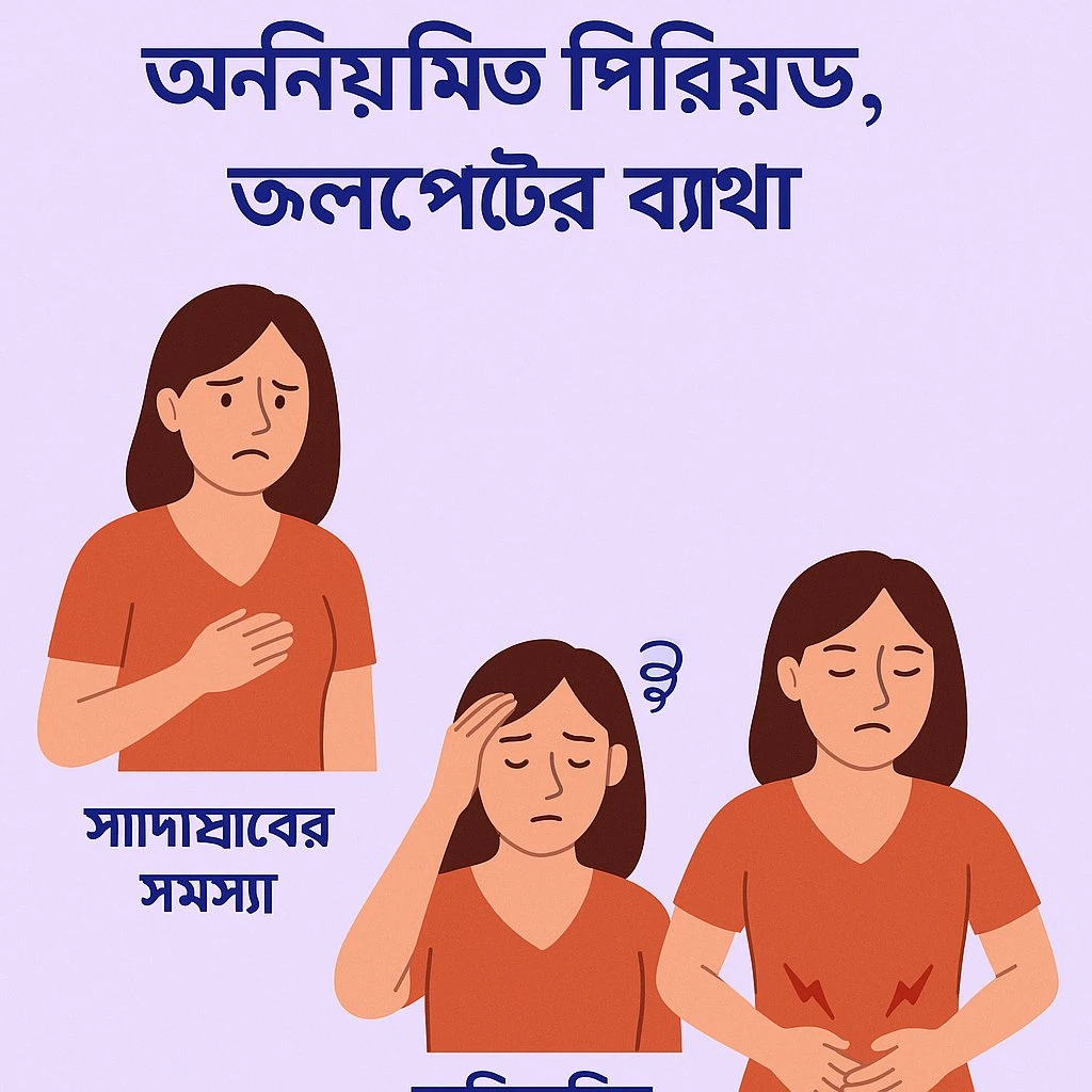 সাদাস্রাব, অনিয়মিত পিরিয়ড ও তলপেটের ব্যাথায় প্রাকৃতিক সমাধান